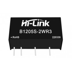 Hi-Link B1205S-2WR3 5V 400mA DC-DC Converter Hi-Link B1205S-2WR3 5V 400mA DC-DC Converter