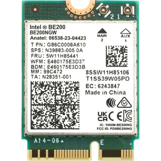 Intel® BE200.NGWG.NV Wi-Fi 7 (5Gig) Module Intel® BE200.NGWG.NV Wi-Fi 7 (5Gig) Module