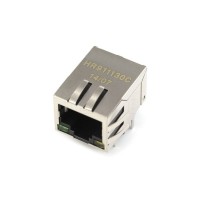HR911130C RJ45 Receptacle 1 Shielded Bend-in With LED Plugin Ethernet Connector