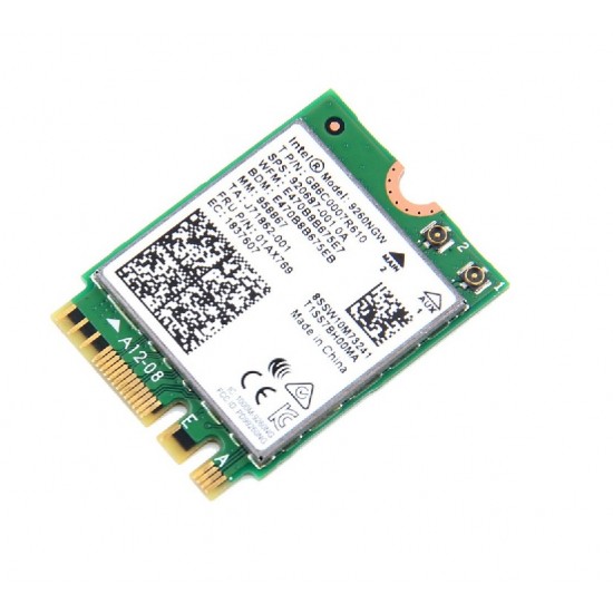 Intel Wireless AC9260 NIC - 2.4/5GHz Dual Band Wireless Wi-Fi Card - Wi-Fi 5 & BLE 5.1 Intel Wireless AC9260 NIC - 2.4/5GHz Dual Band Wireless Wi-Fi Card - Wi-Fi 5 & BLE 5.1
