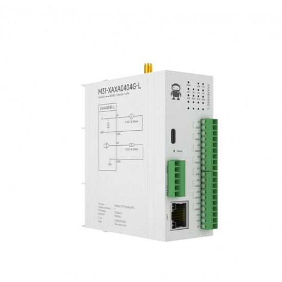 Ebyte M31-XAXA0404G-L Modbus RTU Control LoRa Host 4AI+4AO RJ45 RS485 Interface Distributed Wireless Remote IO Module Ebyte M31-XAXA0404G-L Modbus RTU Control LoRa Host 4AI+4AO RJ45 RS485 Interface Distributed Wireless Remote IO Module