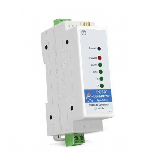 USR-DR206 Serial RS485 to LoRaWAN Converter USR-DR206 Serial RS485 to LoRaWAN Converter