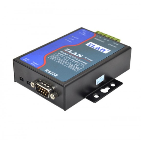 ZLAN5143 Serial port server / Modbus TCP to RTU Gateway Support RS232/422 ZLAN5143 Serial port server / Modbus TCP to RTU Gateway Support RS232/422