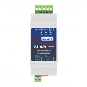 ZLAN5143D RS485 to Ethernet Serial Server Module - Din Rail Mount - Modbus Gateway ZLAN5143D RS485 to Ethernet Serial Server Module - Din Rail Mount - Modbus Gateway
