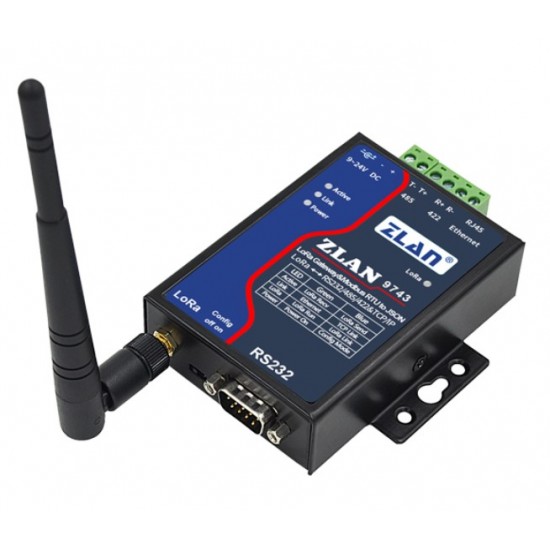 ZLAN9743 Industrial-grade long-distance RS485/232/422 to LoRa communication module ZLAN9743 Industrial-grade long-distance RS485/232/422 to LoRa communication module