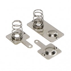 AAA Battery Positive Negative Contact Spring Set PCB Mount