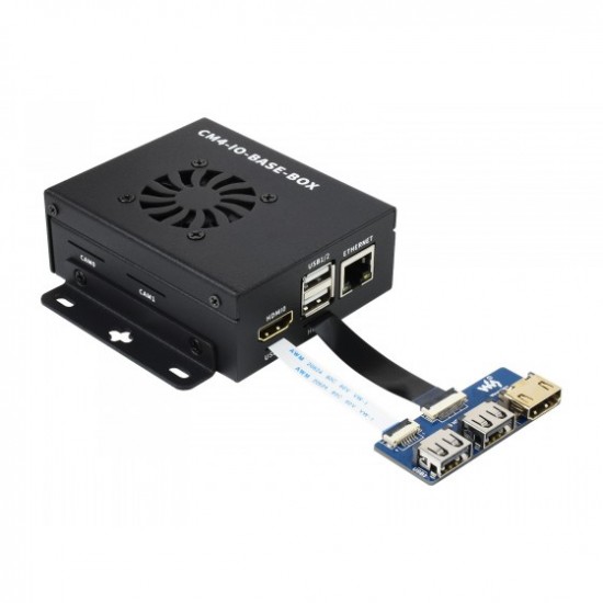 CM4-IO-BASE-BOX-A + USB HDMI Adapter, for Raspberry Pi Compute Module 4 CM4-IO-BASE-BOX-A + USB HDMI Adapter, for Raspberry Pi Compute Module 4