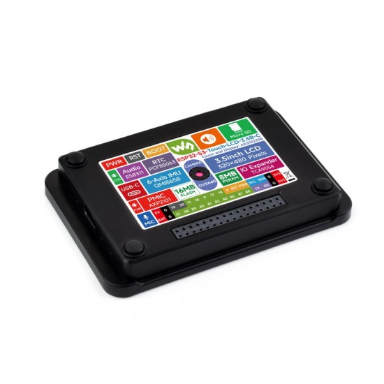 ESP32-S3 3.5inch Capacitive Touch Display Development Board Type B (With Case and OV5640 Camera), 320×480 Pixels, IPS Panel, 262K Color, QSPI Interface, Onboard Camera Interface, Supports Wi-Fi and Bluetooth 5, ESP32 With Display ESP32-S3 3.5inch Capacitive Touch Display Development Board Type B (With Case and OV5640 Camera), 320×480 Pixels, IPS Panel, 262K Color, QSPI Interface, Onboard Camera Interface, Supports Wi-Fi and Bluetooth 5, ESP32 With Display