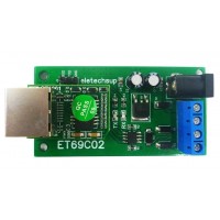 ET69C02 Only Board Ethernet Network IP RJ45 to RS485 Bus Converter for Modbus RTU Master Slave TCP Client Server MQTT PLC