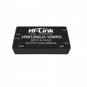 Hi-link VRB1205LD-10WR3 12V To 5V 10W 2A DC-DC Converter 1500VDC Isolated Power Module