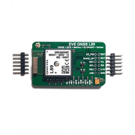 L89HA Breakout Multi-GNSS engines for GPS, IRNSS, GLONASS, BeiDou, Galileo and QZSS