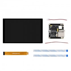 Luckfox Lyra Ultra RK3506B Linux Micro Development Board Wireless and 10.1inch DSI LCD, Onboard 8GB eMMC, Integrates Triple-core ARM Cortex-A7 and ARM Cortex-M0 Processors, PoE not included