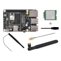 Luckfox Pico Pi B W 128MB Ram + 8GB eMMC Wireless Linux Micro Development Board - Based On Luckfox RV1106G2 - Wi-Fi 6 & BLE 5.2 - with SIM7600G-H-M.2 4G Module