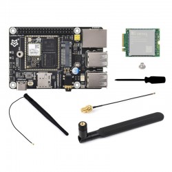 Luckfox Pico Pi B W 128MB Ram + 8GB eMMC Wireless Linux Micro Development Board - Based On Luckfox RV1106G2 - Wi-Fi 6 & BLE 5.2 - with SIM7600G-H-M.2 4G Module