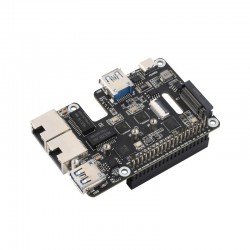 PCIe To USB 3.2 Gen1 / 2.5G ETH / M.2 NVMe Adapter For Raspberry Pi 5, Supports NVMe Protocol M.2 Solid State Drive, Expands 2-ch USB 3.2 Ports And 2-ch Ethernet Ports PCIe To USB 3.2 Gen1 / 2.5G ETH / M.2 NVMe Adapter For Raspberry Pi 5, Supports NVMe Protocol M.2 Solid State Drive, Expands 2-ch USB 3.2 Ports And 2-ch Ethernet Ports