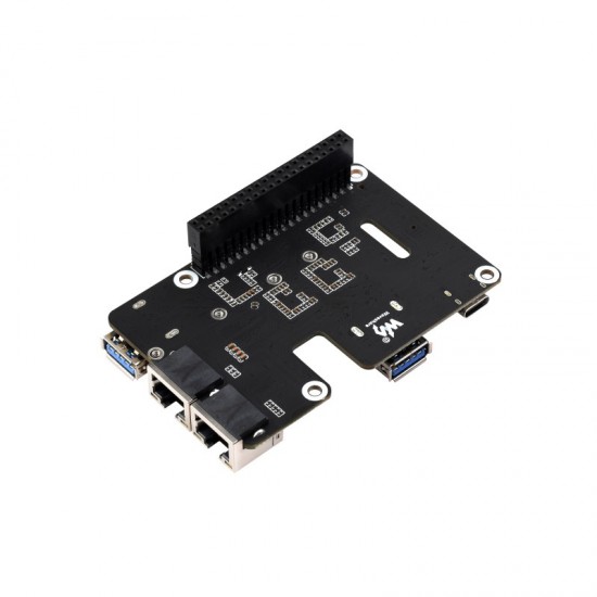 PCIe To USB 3.2 Gen1 / 2.5G ETH / M.2 NVMe Adapter For Raspberry Pi 5, Supports NVMe Protocol M.2 Solid State Drive, Expands 2-ch USB 3.2 Ports And 2-ch Ethernet Ports PCIe To USB 3.2 Gen1 / 2.5G ETH / M.2 NVMe Adapter For Raspberry Pi 5, Supports NVMe Protocol M.2 Solid State Drive, Expands 2-ch USB 3.2 Ports And 2-ch Ethernet Ports