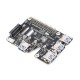 PCIe To USB 3.2 Gen1 And M.2 HAT For Raspberry Pi 5, Supports NVMe Protocol Solid State Drive, Expands 4-Ch USB 3.2 Ports, High-speed Reading / Writing, HAT+ Standard PCIe To USB 3.2 Gen1 And M.2 HAT For Raspberry Pi 5, Supports NVMe Protocol Solid State Drive, Expands 4-Ch USB 3.2 Ports, High-speed Reading / Writing, HAT+ Standard