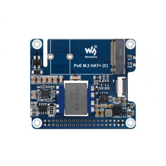 PCIe To M.2 Adapter With PoE Function (C) For Raspberry Pi 5, Supports NVMe Protocol M.2 Solid State Drive, High-speed Reading / Writing PCIe To M.2 Adapter With PoE Function (C) For Raspberry Pi 5, Supports NVMe Protocol M.2 Solid State Drive, High-speed Reading / Writing