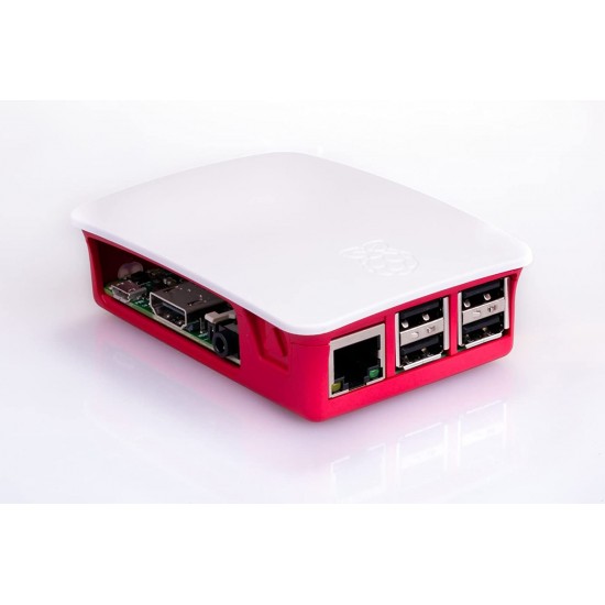 Raspberry Pi 3 Model B+ Case - White & Red