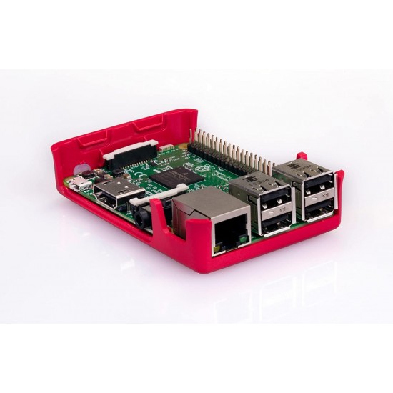 Raspberry Pi 3 Model B+ Case - White & Red
