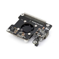Power Over Ethernet Expansion Board For RDK X5, Onboard Cooling Fan, With Metal Heatsink, Supports 802.3af/at Network Standard