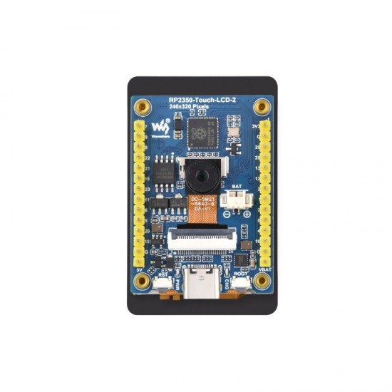 RP2350 2inch Capacitive Touch Display Development Board, 240×320 Pixels, IPS Panel, 262K Color, Onboard Camera Interface With camera RP2350 2inch Capacitive Touch Display Development Board, 240×320 Pixels, IPS Panel, 262K Color, Onboard Camera Interface With camera