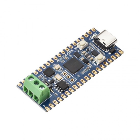 Waveshare RP2350 CAN Development Board, Based On Raspberry Pi RP2350A Dual-core & Dual-architecture Microcontroller, Onboard XL2515 CAN Controller Waveshare RP2350 CAN Development Board, Based On Raspberry Pi RP2350A Dual-core & Dual-architecture Microcontroller, Onboard XL2515 CAN Controller