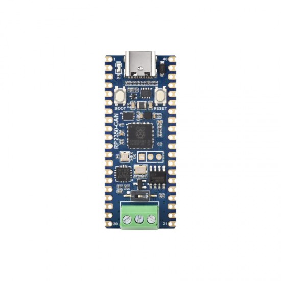 Waveshare RP2350 CAN Development Board, Based On Raspberry Pi RP2350A Dual-core & Dual-architecture Microcontroller, Onboard XL2515 CAN Controller Waveshare RP2350 CAN Development Board, Based On Raspberry Pi RP2350A Dual-core & Dual-architecture Microcontroller, Onboard XL2515 CAN Controller
