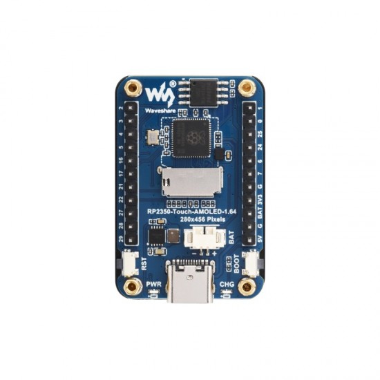 RP2350 1.64inch AMOLED Display Development Board, 280×456, QSPI Interface, Onboard Accelerometer And Gyroscope Sensor, Dual-core And Dual-architecture Processor RP2350 1.64inch AMOLED Display Development Board, 280×456, QSPI Interface, Onboard Accelerometer And Gyroscope Sensor, Dual-core And Dual-architecture Processor