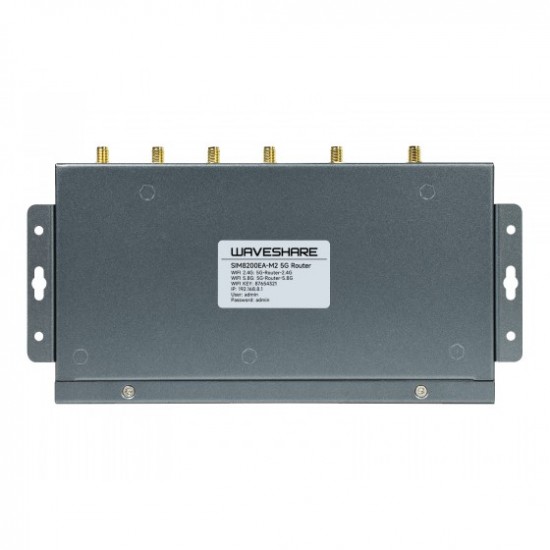 SIM8200EA-M2 Industrial 5G Router, Wireless CPE, 5G/4G/3G Support, Snapdragon X55, Multi Mode Multi Band SIM8200EA-M2 Industrial 5G Router, Wireless CPE, 5G/4G/3G Support, Snapdragon X55, Multi Mode Multi Band
