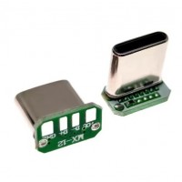 USB 3.1 Type C 4 Pin Male Breakout Board - Right Angle