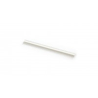 Breakaway Male Header - 1x40 (2.54mm Pitch)  Straight White Color