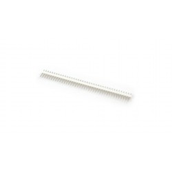 Breakaway Male Header - 1x40 (2.54mm Pitch)  Straight White Color