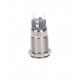 12mm 12-24v Latching Type Round Illuminated Metal Switch - White Ring 12mm 12-24v Latching Type Round Illuminated Metal Switch - White Ring