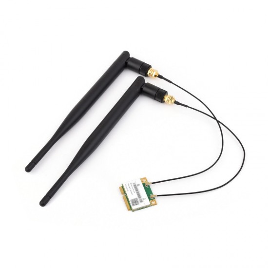 Wireless MINIPCIE AX210 NIC, Gigabit Tri-Band Wi-Fi 6E, 802.11AX Standard, Bluetooth 5.3 Wireless MINIPCIE AX210 NIC, Gigabit Tri-Band Wi-Fi 6E, 802.11AX Standard, Bluetooth 5.3