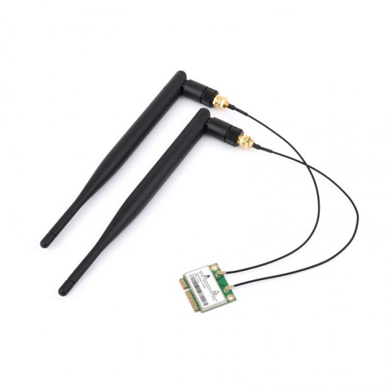 Wireless MINIPCIE RTL8852BE NIC, Gigabit Dual-Band Wi-Fi 6, 802.11AX Standard, Bluetooth 5.2 Wireless MINIPCIE RTL8852BE NIC, Gigabit Dual-Band Wi-Fi 6, 802.11AX Standard, Bluetooth 5.2