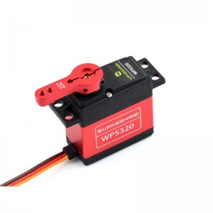 WP5320 20kg.cm 7.4V Large Torque 180° Digital Servo, Copper Gear, Comes With Multiple Servo Arms For Flexible Assembly, Waterproof And Dustproof