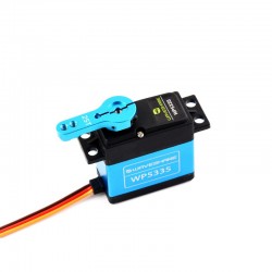 WP5335 35kg.cm 7.4V Large Torque 180° Digital Servo, Steel Gear, Comes With Multiple Servo Arms For Flexible Assembly, Waterproof And Dustproof