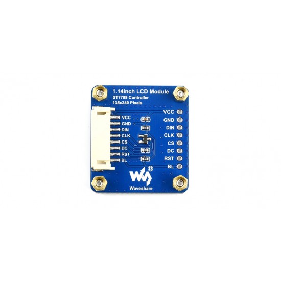 Waveshare 1.14inch LCD Display Module,  240×135, IPS, 65K RGB