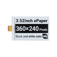 Waveshare 3.52inch e-Paper Raw Display, 360 × 240, SPI Interface
