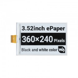 Waveshare 3.52inch e-Paper Raw Display, 360 × 240, SPI Interface