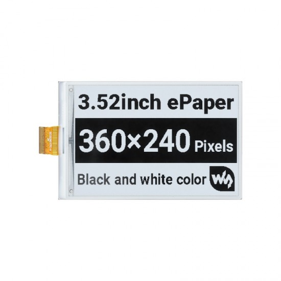  3.52inch e-Paper raw display, 360 × 240, SPI Interface