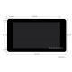 7inch Capacitive Touch IPS Display for Raspberry Pi, DSI Interface, 1024×600 . 7inch DSI LCD (C)