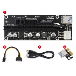 PCIe X1 to PCIe X16 Expander, Using with M.2 to PCIe 4-Ch Expander PCIe X1 to PCIe X16 Expander, Using with M.2 to PCIe 4-Ch Expander