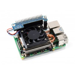 Ultra Thin ICE Tower Cooling Fan For Raspberry Pi 4B with FAN Adapter V2 + 2x20PIN female pinheader + 2x2PIN Ultra Thin ICE Tower Cooling Fan For Raspberry Pi 4B with FAN Adapter V2 + 2x20PIN female pinheader + 2x2PIN