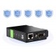 Rail-Mount Serial Server, RS232/485/422 to RJ45 Ethernet Module, TCP/IP to serial, With POE Function