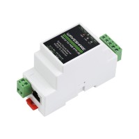 Industrial serial server, RS232 to RJ45 Ethernet, TCP/IP to serial, rail-mount support with PoE Function