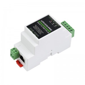 Industrial serial server, RS232 to RJ45 Ethernet, TCP/IP to serial, rail-mount support with PoE Function