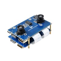 Binocular Camera Base Board Designed for Raspberry Pi Compute Module 4, Expander Included