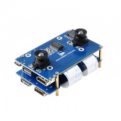 Binocular Camera Base Board Designed for Raspberry Pi Compute Module 4, Expander Included